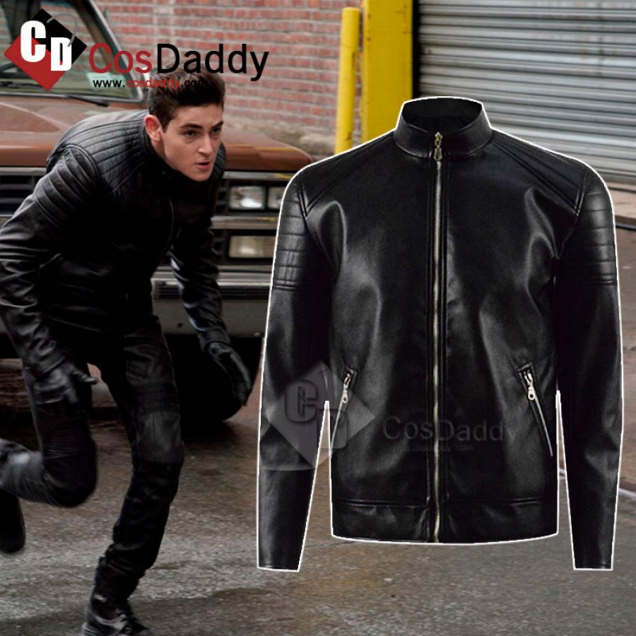 bruce wayne leather jacket