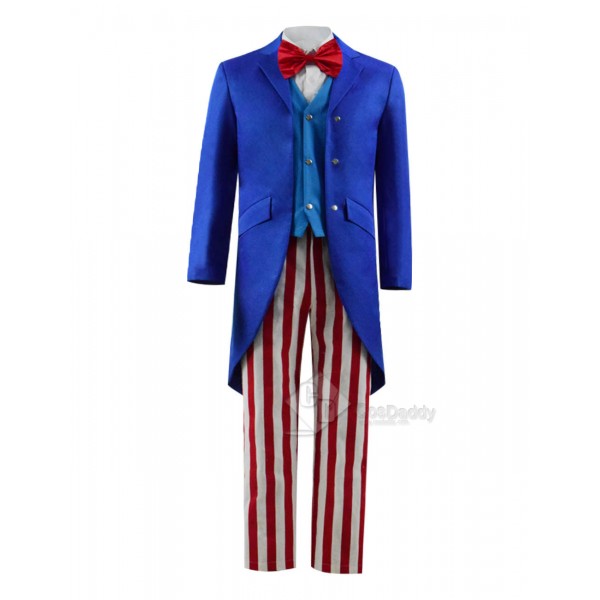 Uncle Sam Fancy Dress Stripe Suit Cosplay Costume