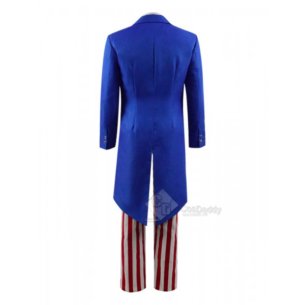 Uncle Sam Fancy Dress Stripe Suit Cosplay Costume