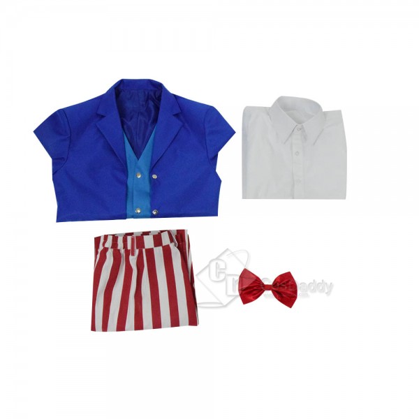 Uncle Sam Fancy Dress Stripe Suit Cosplay Costume