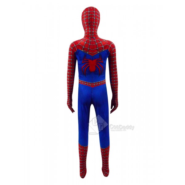 Spider-Man: Into the Spider-Verse Peter Parker Jumpsuit Mask Adult Children Cosplay Costume