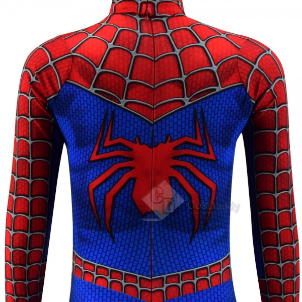 Spider-Man: Into the Spider-Verse Peter Parker Jumpsuit Mask Adult Children Cosplay Costume