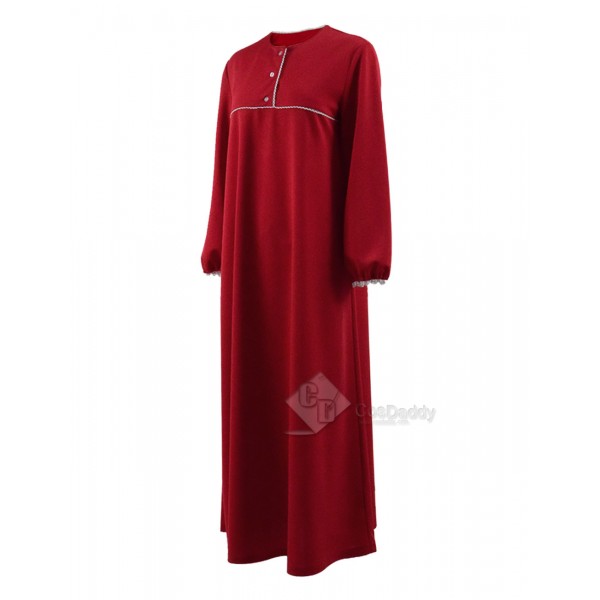 The Conjuring 2 Costume Red Sleep Dress Pajamas Skirt Cosplay