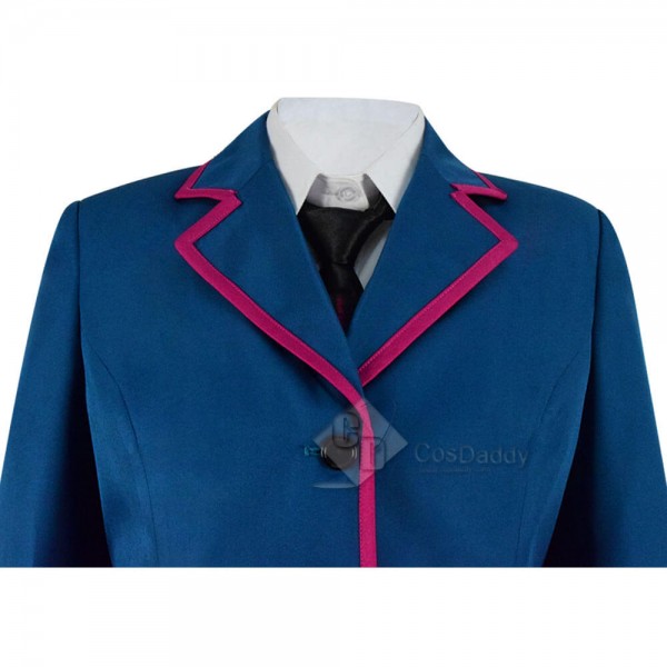 Adult The Umbrella Academy Blue School Uniform Outfit Cosplay Costume