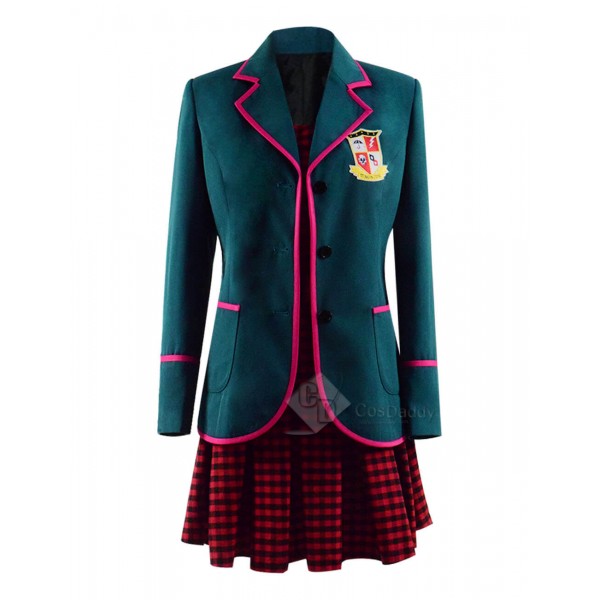 The Umbrella Academy Cosplay Outfit Girls School Uniform Red TV Costume