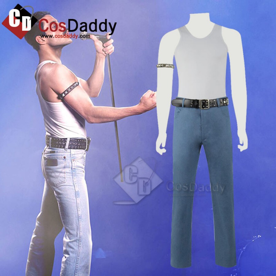 Bohemian Rhapsody Film Freddie Mercury Cosplay Costume Adult For Halloween