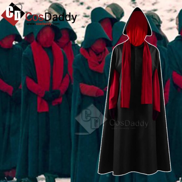 The Handmaid's Tale Offred Cosplay Black Long Dres...