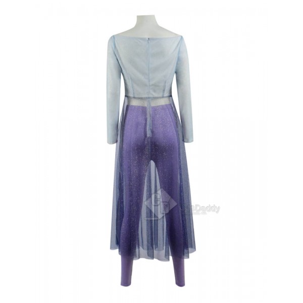 Disney Frozen 2 Queen Elsa Dress Cosplay Costume Halloween 2019