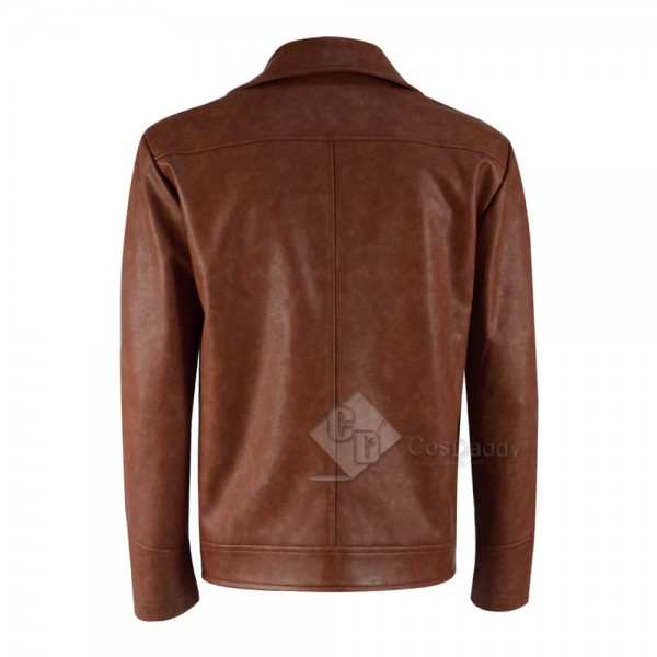 2019 Rick Dalton Once Upon A Time In Hollywood Brown Leather Blazer Jacket