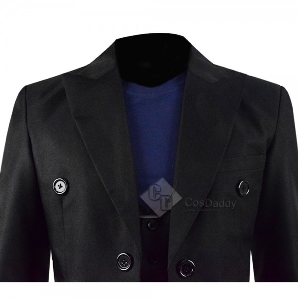 Good Omens David Tennant Black Full Set Crowley Costumes