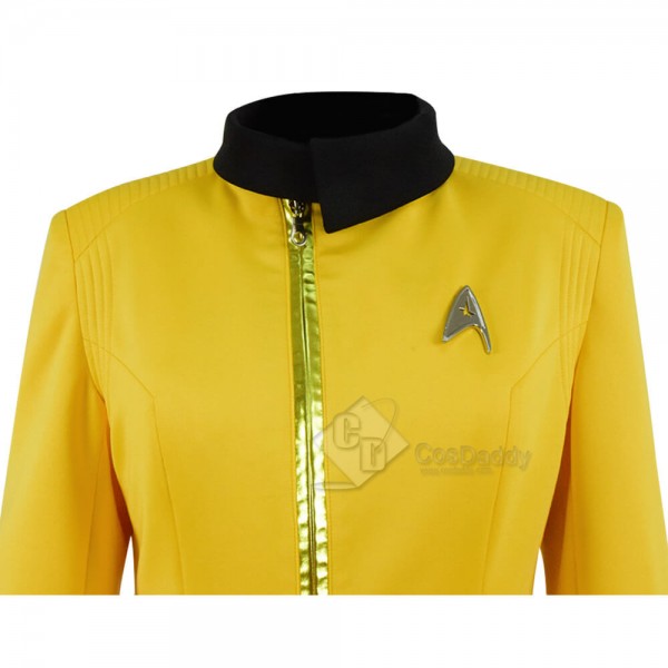 Women Star Trek Discovery Uniform Yellow Cosplay Costume For Sale