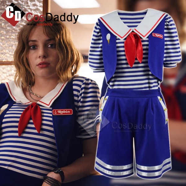 Stranger Things Season 3 Robin's Scoops Ahoy Unifo...