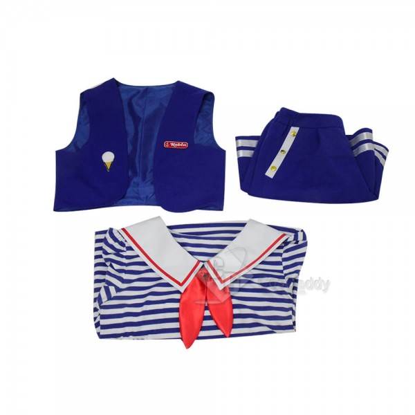 Stranger Things Season 3 Robin's Scoops Ahoy Uniform Halloween Costume