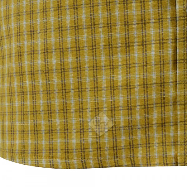 New Arrivals Cotton Yellow Plaid Shirt For Sale Cosdaddy