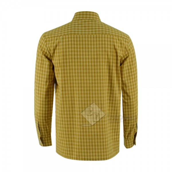 New Arrivals Cotton Yellow Plaid Shirt For Sale Cosdaddy