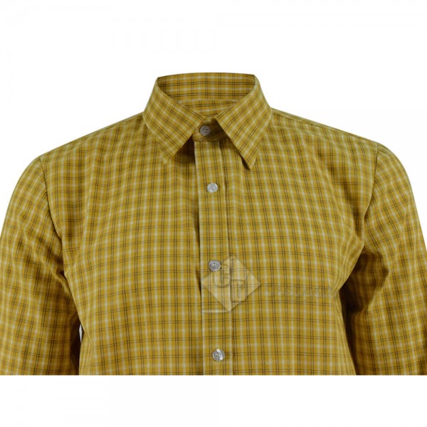 New Arrivals Cotton Yellow Plaid Shirt For Sale Cosdaddy