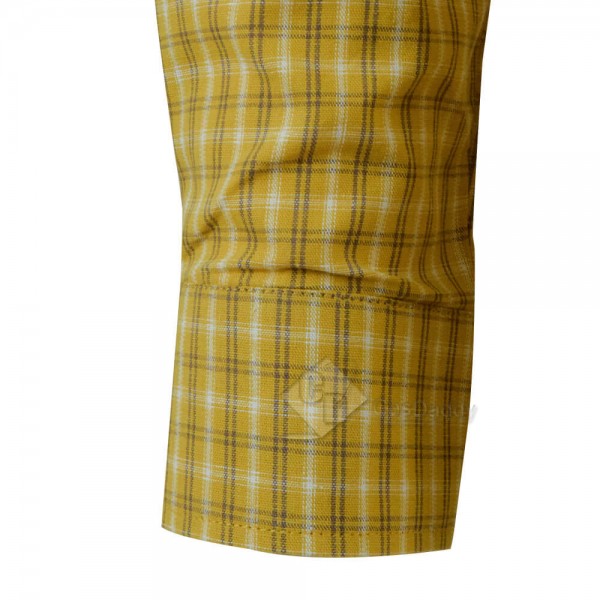 New Arrivals Cotton Yellow Plaid Shirt For Sale Cosdaddy