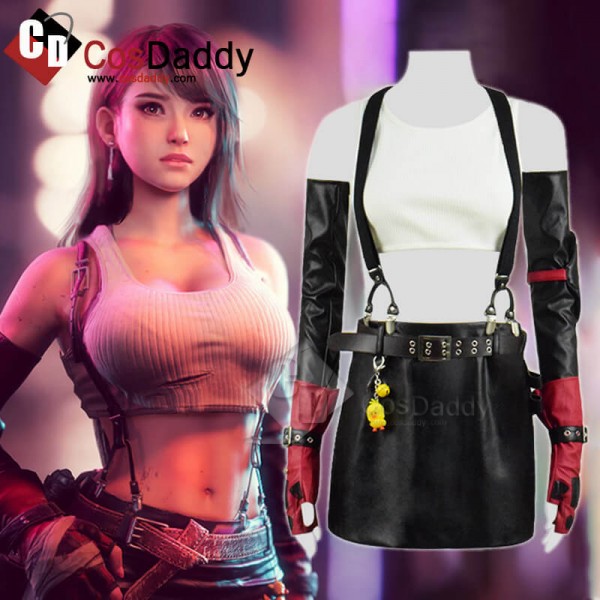 Sexy Final Fantasy VII Remake Tifa Lockhart Full Set Cosplay Costume 2019