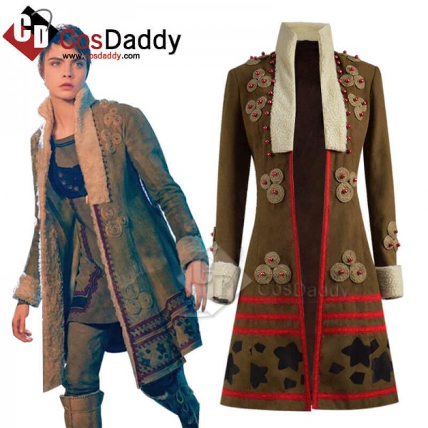 Carnival Row Season 1 Vignette Stonemoss Suede Coat Jacket Cosplay Costume