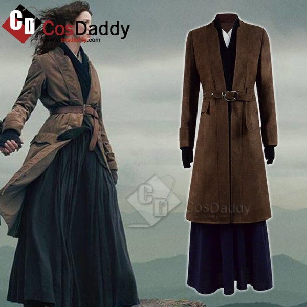 Outlander Season 4 Caitriona Balfe Dress Coat Full Set Cosaplay Costume