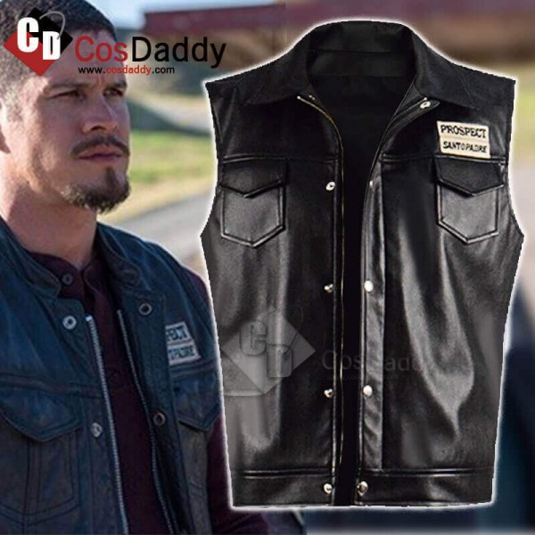 CosDaddy Mayans MC Ezekiel Reyes Leather Vest Coat...