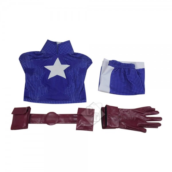 Blue DC Stargirl Courtney Whitmore Superhero Cosplay Costume