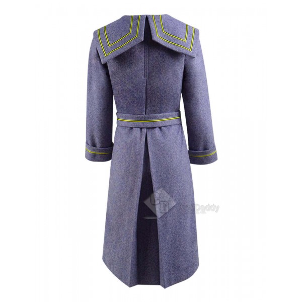 2020 The Secret Garden Mary Lennox Woolen Trench Coat Cosplay Costume