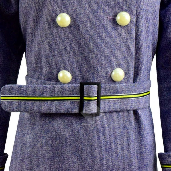 2020 The Secret Garden Mary Lennox Woolen Trench Coat Cosplay Costume