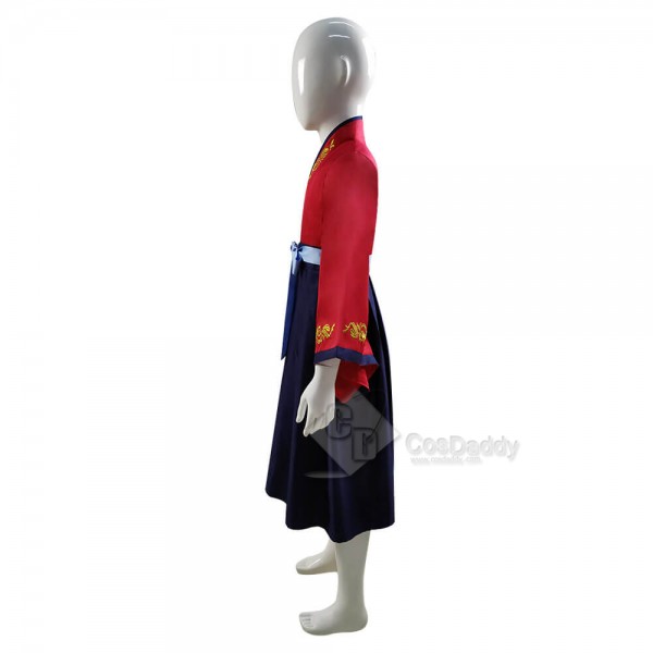 2020 Kids Hua Mulan Costume Disney Princess Girls Dress Cosplay