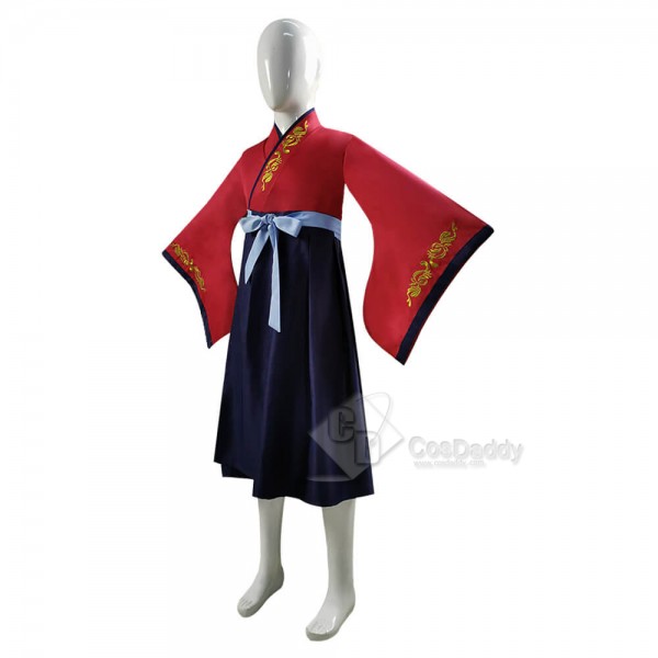 2020 Kids Hua Mulan Costume Disney Princess Girls Dress Cosplay