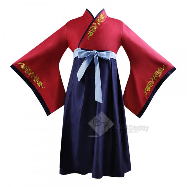 2020 Kids Hua Mulan Costume Disney Princess Girls Dress Cosplay