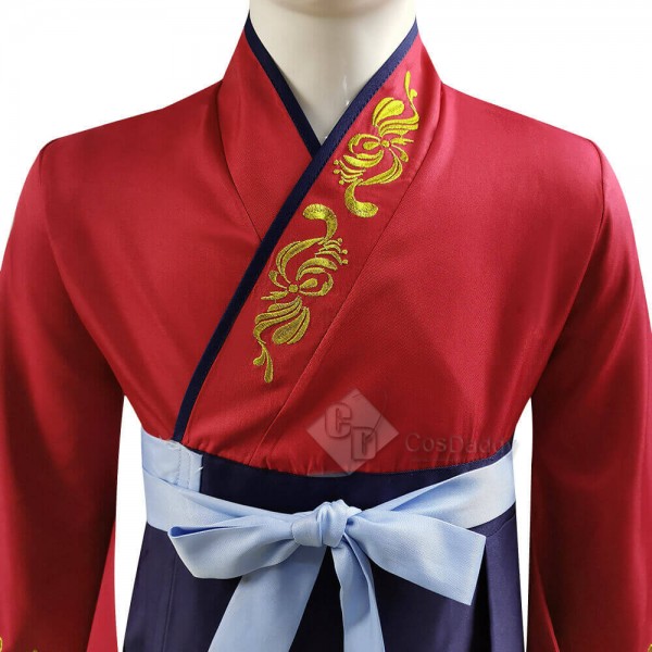 2020 Kids Hua Mulan Costume Disney Princess Girls Dress Cosplay