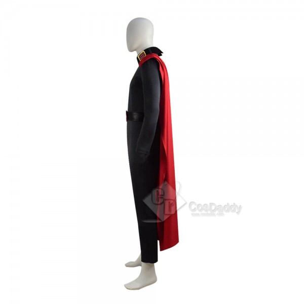 DC Comics Superman Red Son Costume Spandex Suit Cosplay With Cape