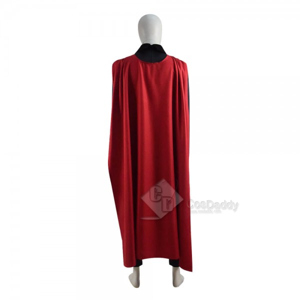 DC Comics Superman Red Son Costume Spandex Suit Cosplay With Cape