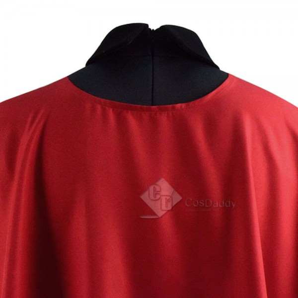 DC Comics Superman Red Son Costume Spandex Suit Cosplay With Cape