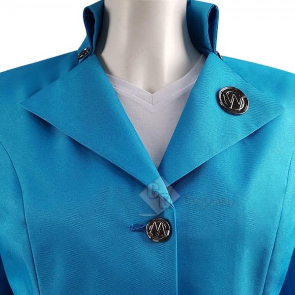 Snowpiercer Season 1 2020 Melanie Cavill Blue Uniform Suit Cosplay Costume