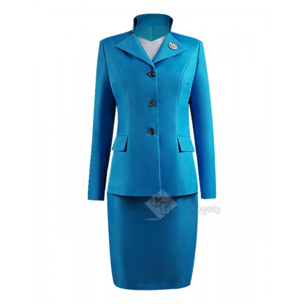 Snowpiercer Season 1 2020 Melanie Cavill Blue Uniform Suit Cosplay Costume