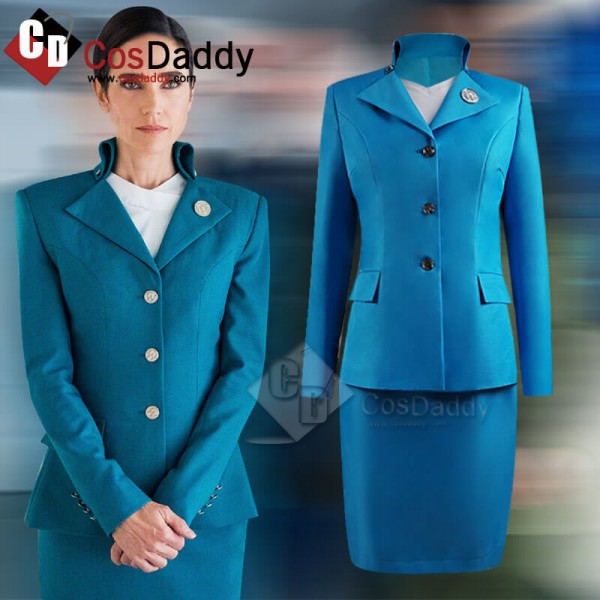 Snowpiercer Season 1 2020 Melanie Cavill Blue Uniform Suit Cosplay Costume