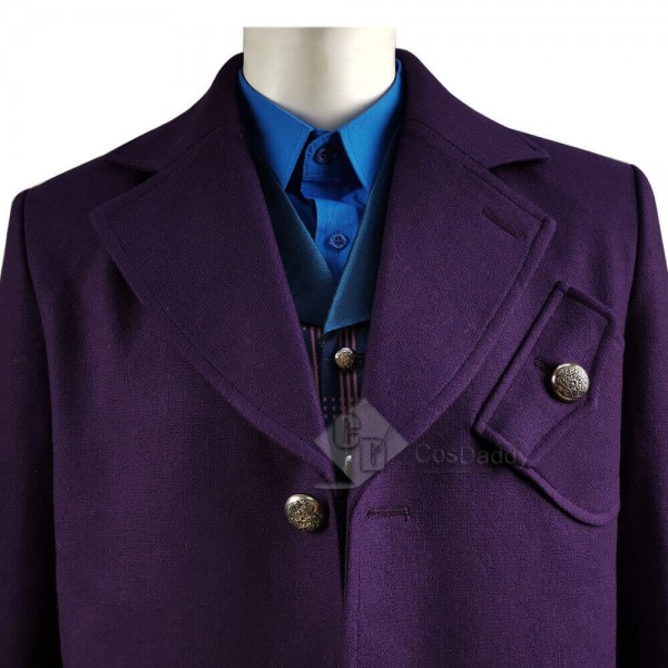 Doctor Who Series 12 The New Master Coat Sacha Dhawan Purple Outfit Suit