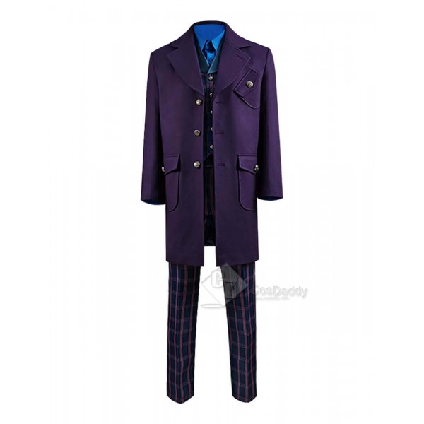 Doctor Who Series 12 The New Master Coat Sacha Dhawan Purple Outfit Suit