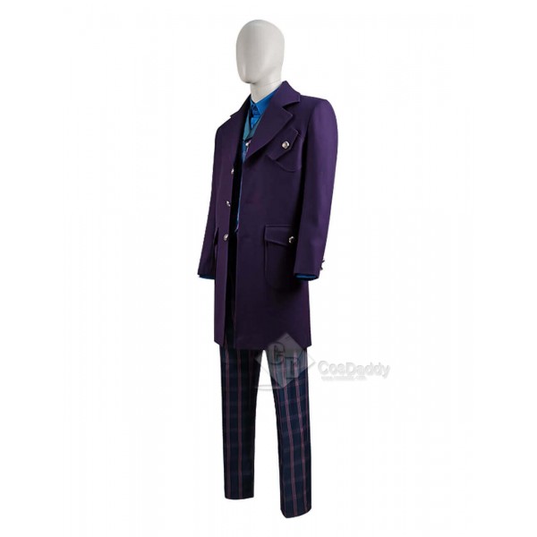 Doctor Who Series 12 The New Master Coat Sacha Dhawan Purple Outfit Suit