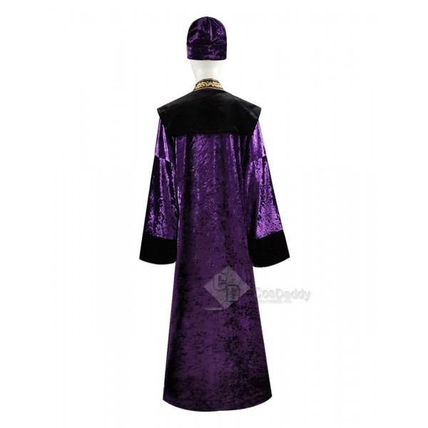 Harry Potter Albus Percival Wulfric Brian Dumbledore Purple Cosplay Costume Women