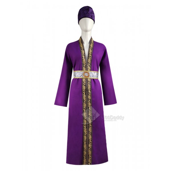 Harry Potter Albus Percival Wulfric Brian Dumbledore Purple Cosplay Costume Women