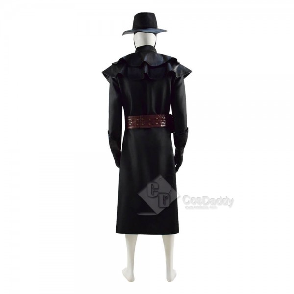 Halloween Plague Doctor Costume Outfit Cosplay Beak Mask Hat for sale