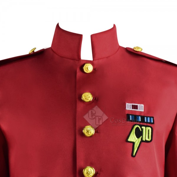 Cyborgs Universe Harry Holmes C10 Red Jacket Cosplay Costume