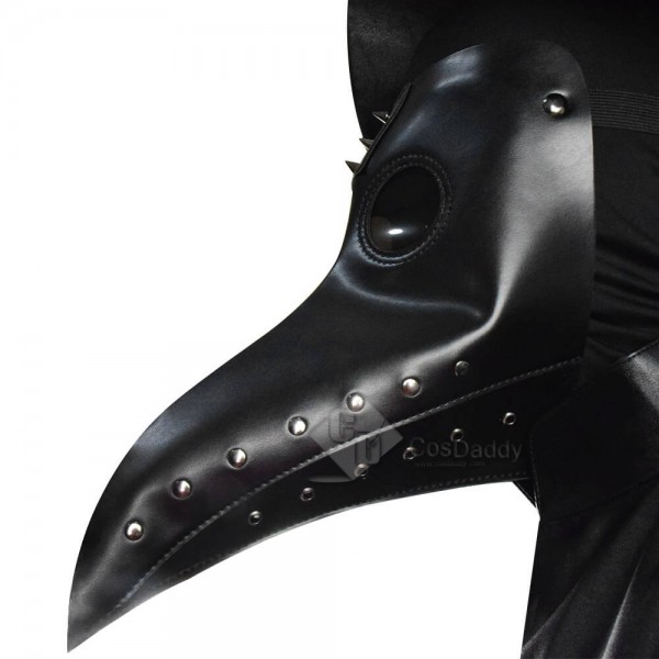 Plague Doctor Costume Hat Steampunk Bird Mask Halloween Cosplay Outfit