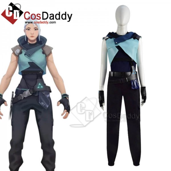 Buy Game Valorant Jett Cosplay Costume For Hallowe...