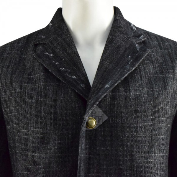 Cool 12th Doctor Peter Capaldi Denim Coat Jacket Cosplay Costume for Sale