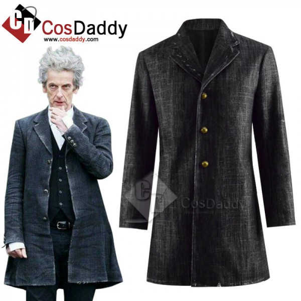 Cool 12th Doctor Peter Capaldi Denim Coat Jacket C...