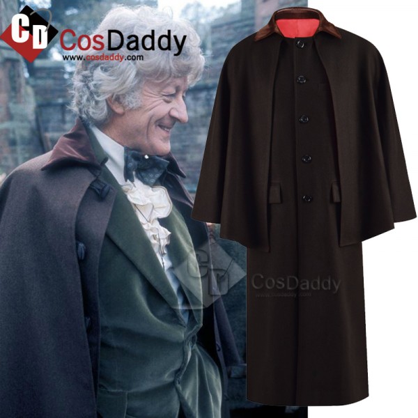 Third Doctor Brown Cape from Doctor Who Cosplay Costumes 3rd Doctor Outfits CosDaddy